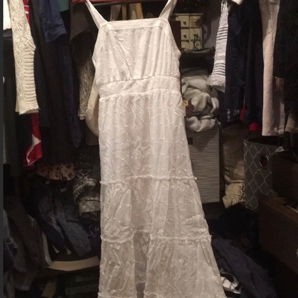 NWT White Boho Dress